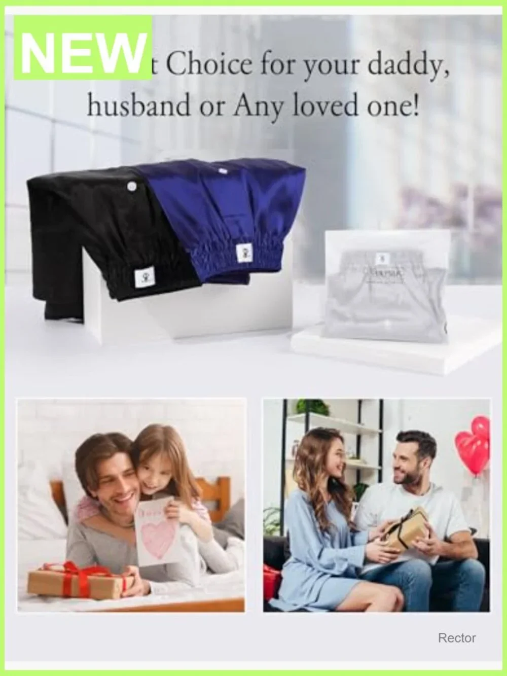 6A Mulberry Silk Boxer Shorts for Men Loose Fit Breathable Combo Pack